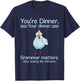 Let's Eat Kids Funny Grammar Stop Scaring The Chickens Kids Black 3X-Large Short Sleeve Classic Fit Halloween T-Shirt - T-Shirt | Navy
