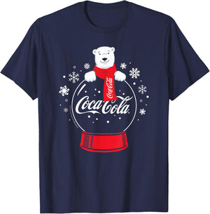 Coca-Cola - Polar Bear Snowglobe T-Shirt - T-Shirt | Navy