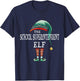 School Superintendent Elf Job Christmas T-Shirt - T-Shirt | Navy
