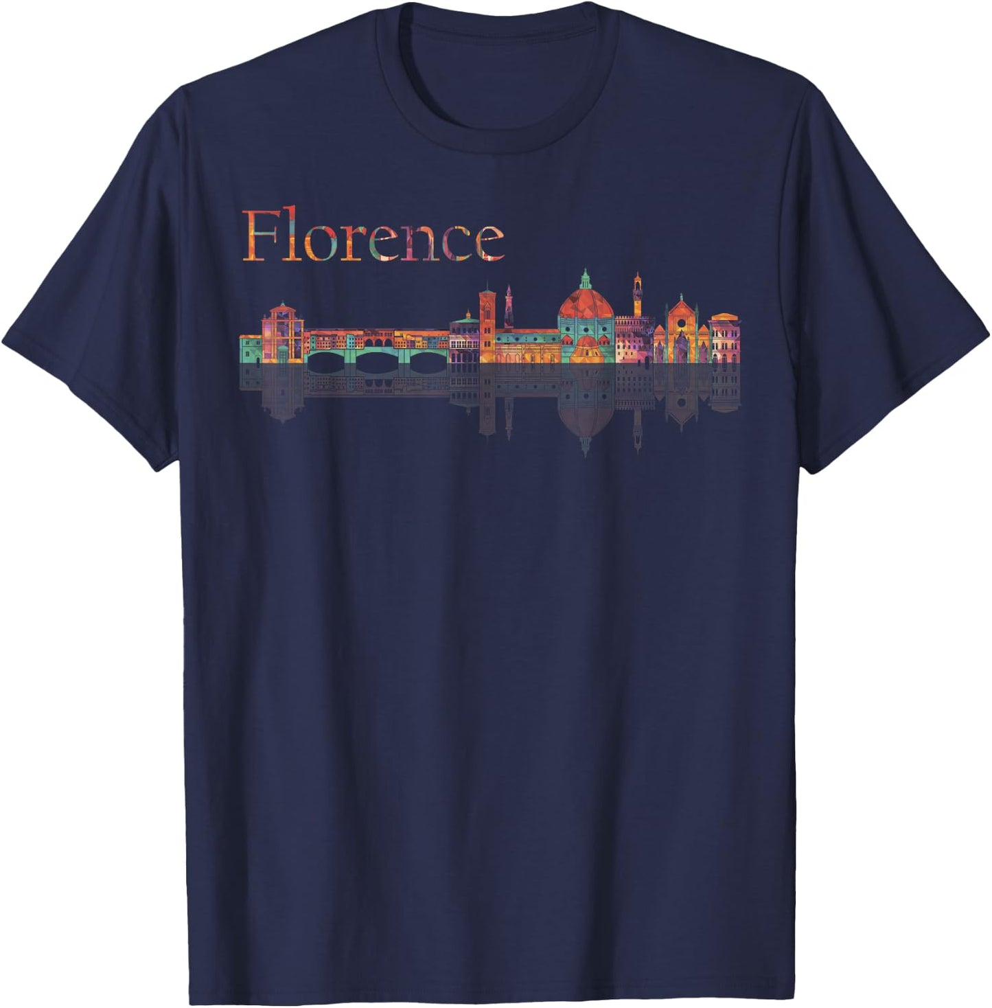 Italy Florence Europe Traveling European Family Vacation T-Shirt - T-Shirt | Navy