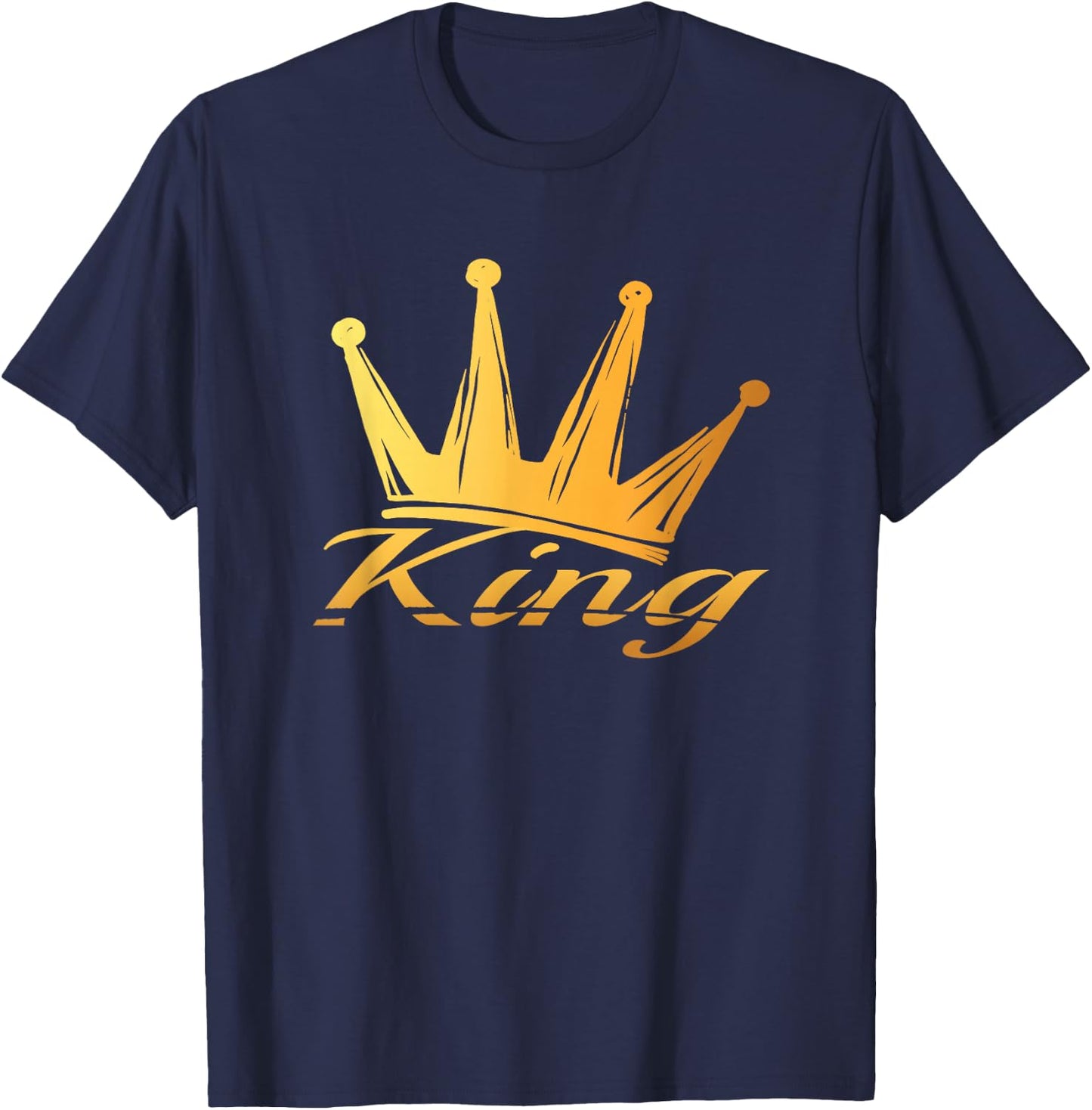 Crown with writing KING T-Shirt - T-Shirt | Navy