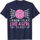 Funny Volleyball Design Girls Volleyball Player Small T-Shirt - T-Shirt | Navy