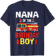 Nana of The Birthday Boy Firefighter Fire Truck Matching T-Shirt - T-Shirt | Navy