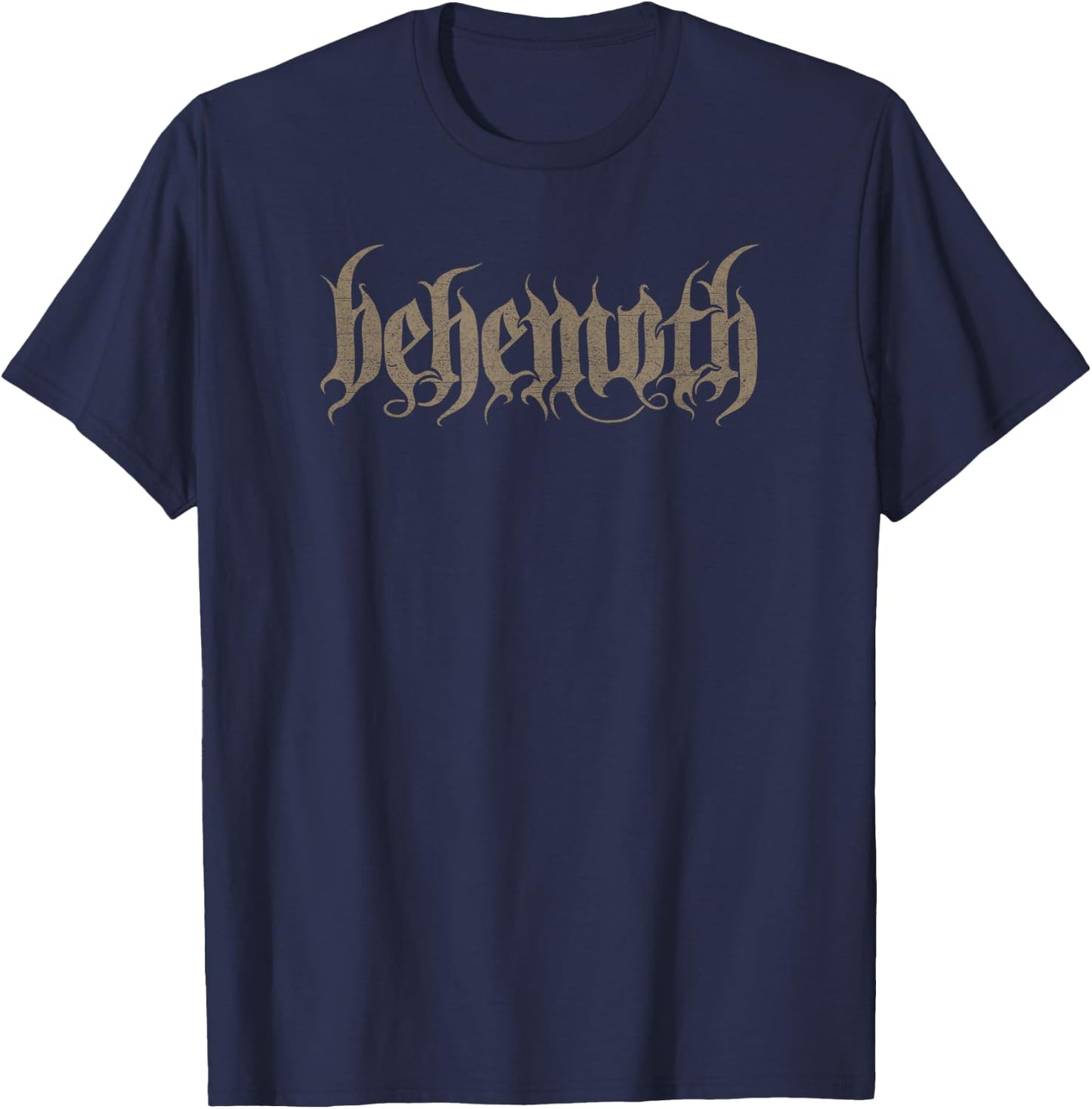 Behemoth – Gold Logo T-Shirt - T-Shirt | Navy