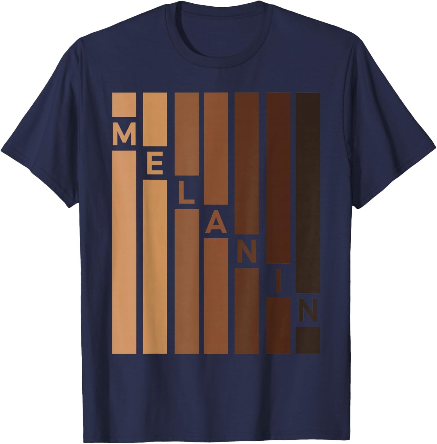 Black Pride Melanin Girls Afro Queens Melanin T-Shirt - T-Shirt | Navy