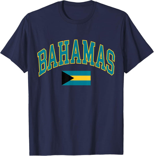 Bahamas Flag T-Shirt - T-Shirt | Navy