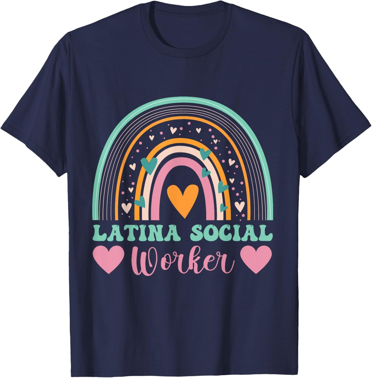 Funny women appreciation Latina school social worker T-Shirt - T-Shirt | Navy
