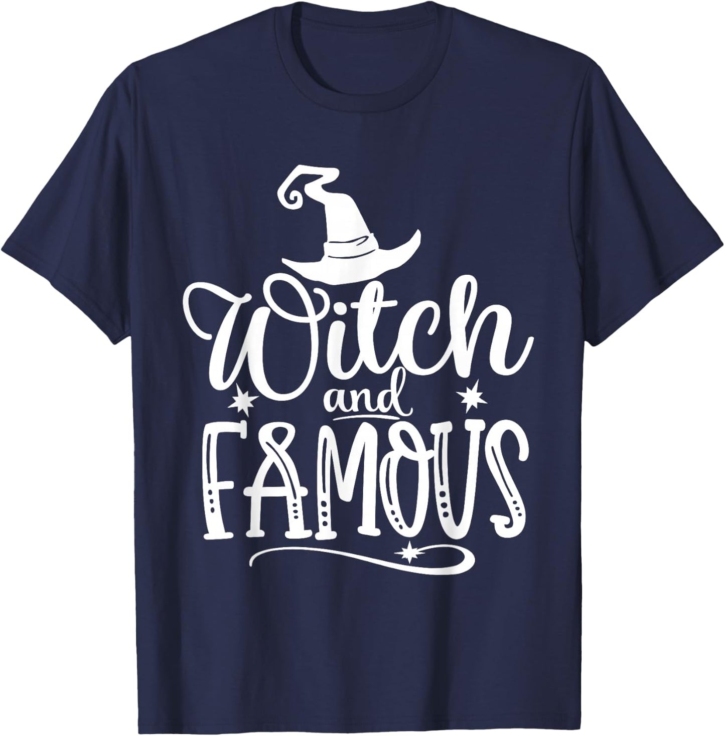 Witch and Famous Halloween T-Shirt - T-Shirt | Navy