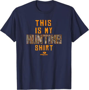Mossy Oak This Is My Hunting Shirt Camouflage Fill Logo T-Shirt - T-Shirt | Navy