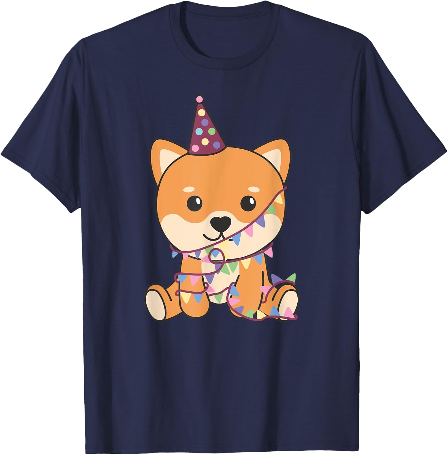 Birthday Shiba Inu For Children A Birthday Shiba Inu T-Shirt - T-Shirt | Navy