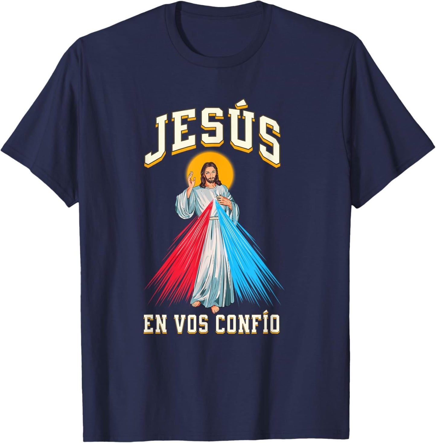 JESÚS en Vos Confío T-Shirt - T-Shirt | Navy
