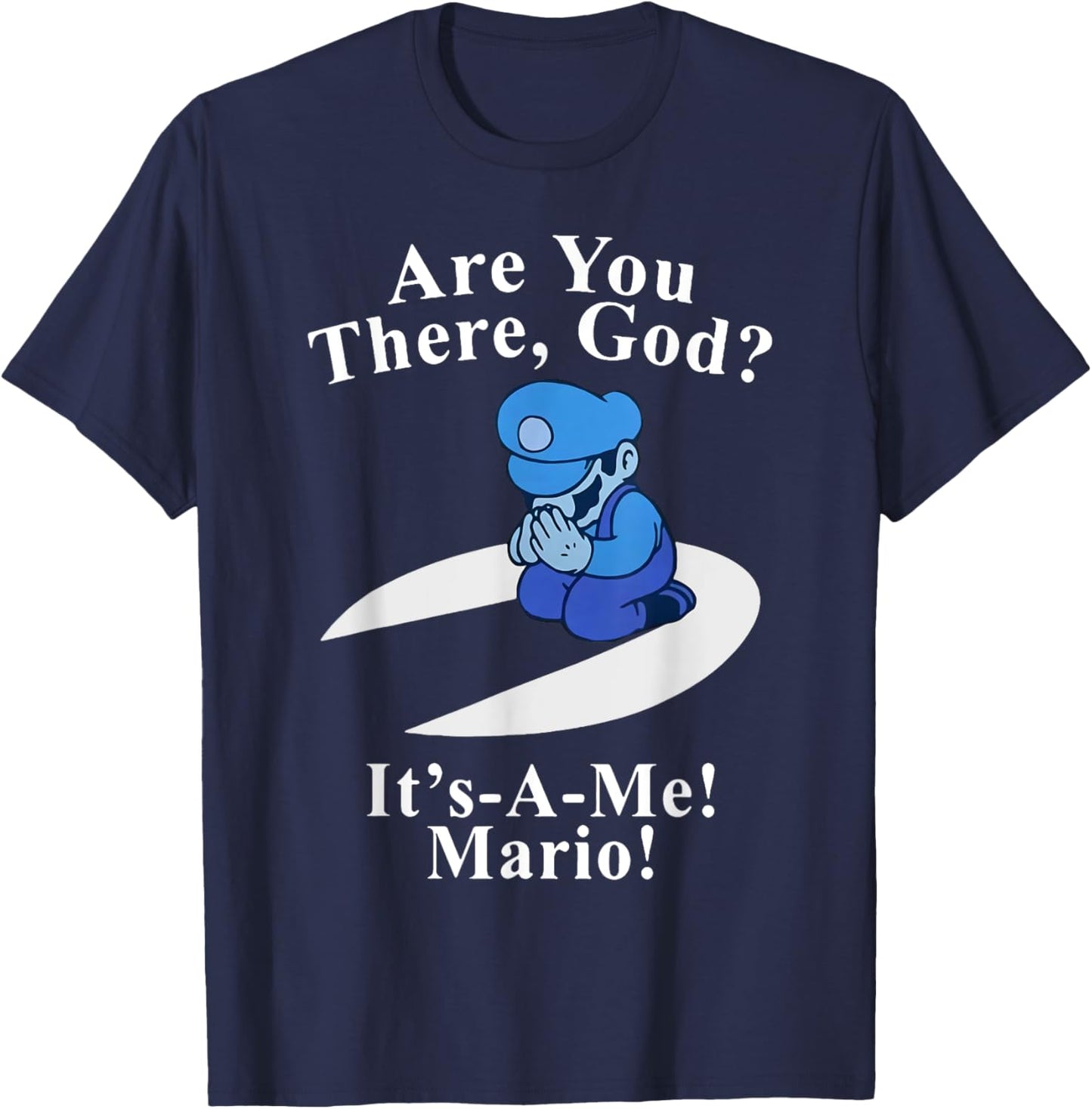 Are You There God It's A Me Funny Jesus T-Shirt - T-Shirt | Navy