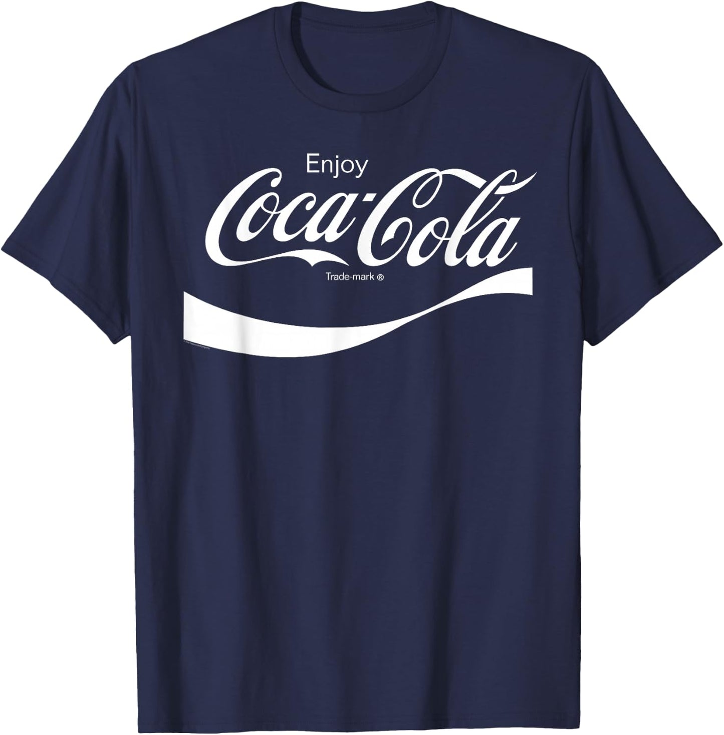 Coca Cola - Coca Cola Swoosh Logo T-Shirt - T-Shirt | Navy
