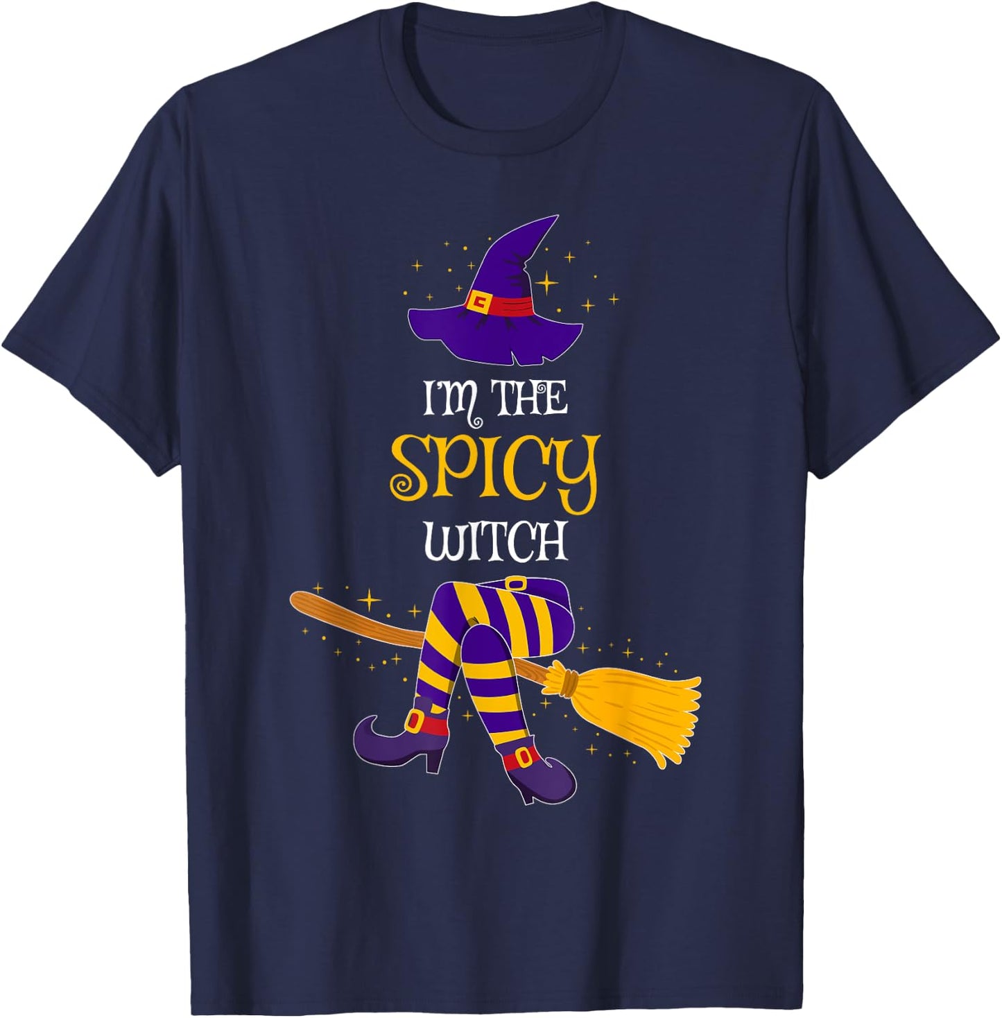 I’m The Spicy Witch Family Matching Costume Halloween T-Shirt - T-Shirt | Navy