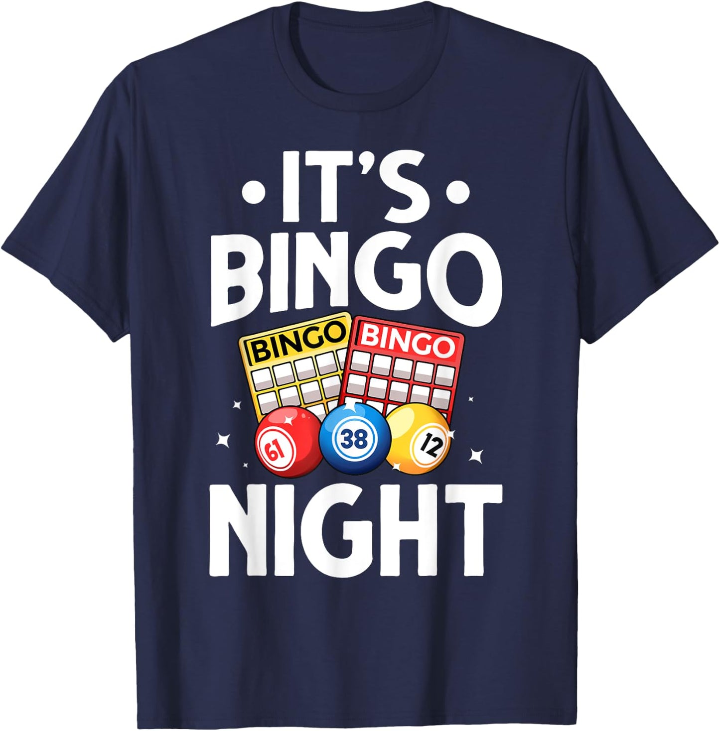 Cute Bingo Design Women Bingo Lovers Casino Gambling T-Shirt - T-Shirt | Navy