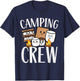 Camping Crew Smore Campfire Group Squad Team Kids Men Women T-Shirt - T-Shirt | Navy