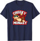 Cheeky Monkey Funny Monkeys Monkies Kids Boys Girls T-Shirt - T-Shirt | Navy