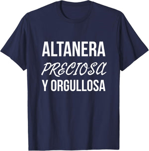 Altanera Preciosa Y Orgullosa Black Women's Classic Fit T-Shirt - T-Shirt | Navy
