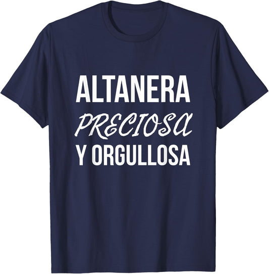 Altanera Preciosa Y Orgullosa Black Women's Classic Fit T-Shirt - T-Shirt | Navy