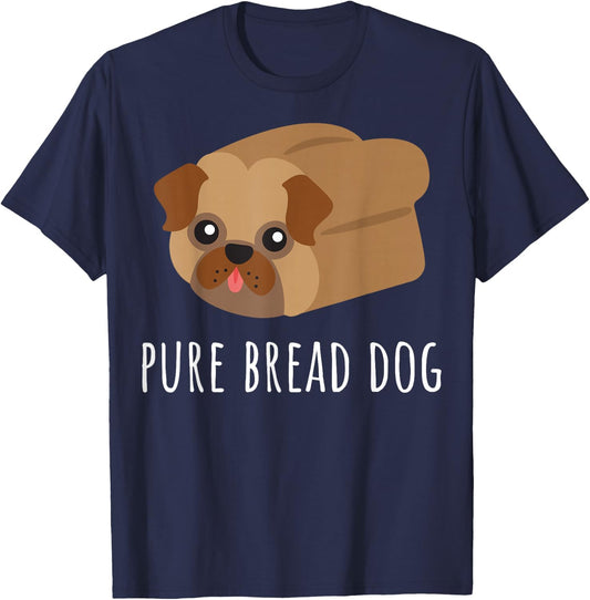Funny Pure Bread Dog Lover Cool Puppy Pet Owner Cute Pug T-Shirt - T-Shirt | Navy