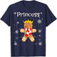 Princess Gingerbread Shirt Girls Funny Christmas Matching T-Shirt - T-Shirt | Navy