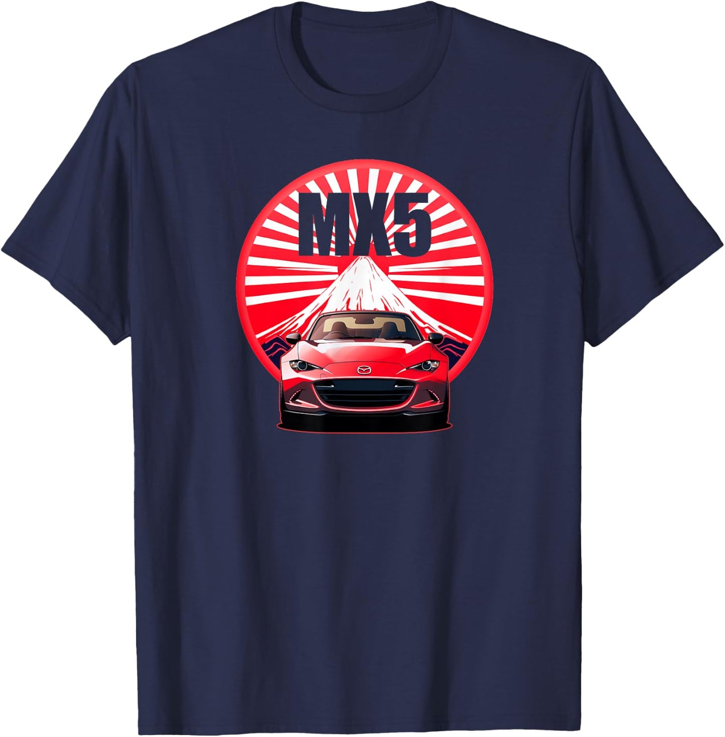 MX5 Classic Retro Sport design T-Shirt - T-Shirt | Navy