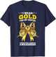I Wear Gold For My Sister Pediatric Cancer Awareness T-Shirt - T-Shirt | Navy