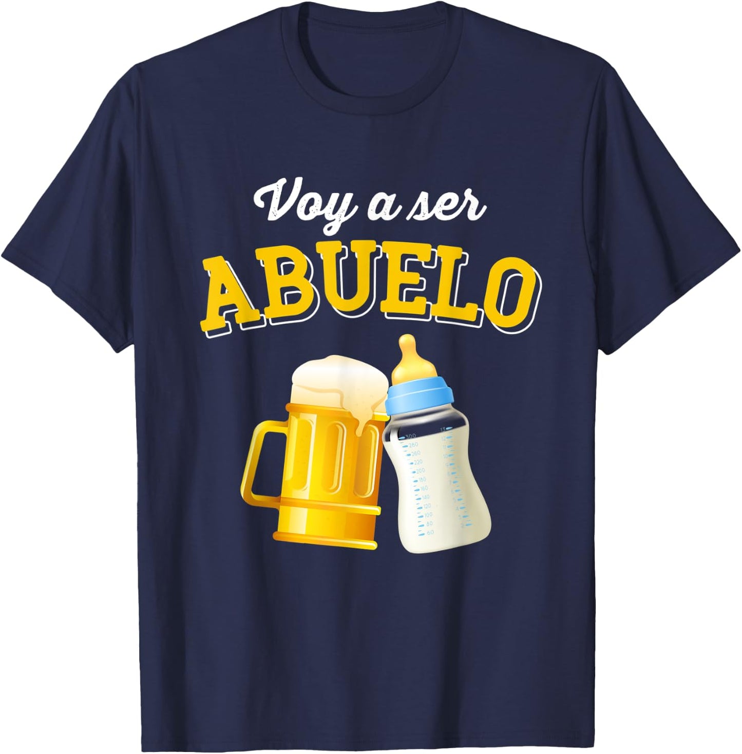 I'm going to be grandpa - future grandpa in 2021 beer bottle T-Shirt - T-Shirt | Navy