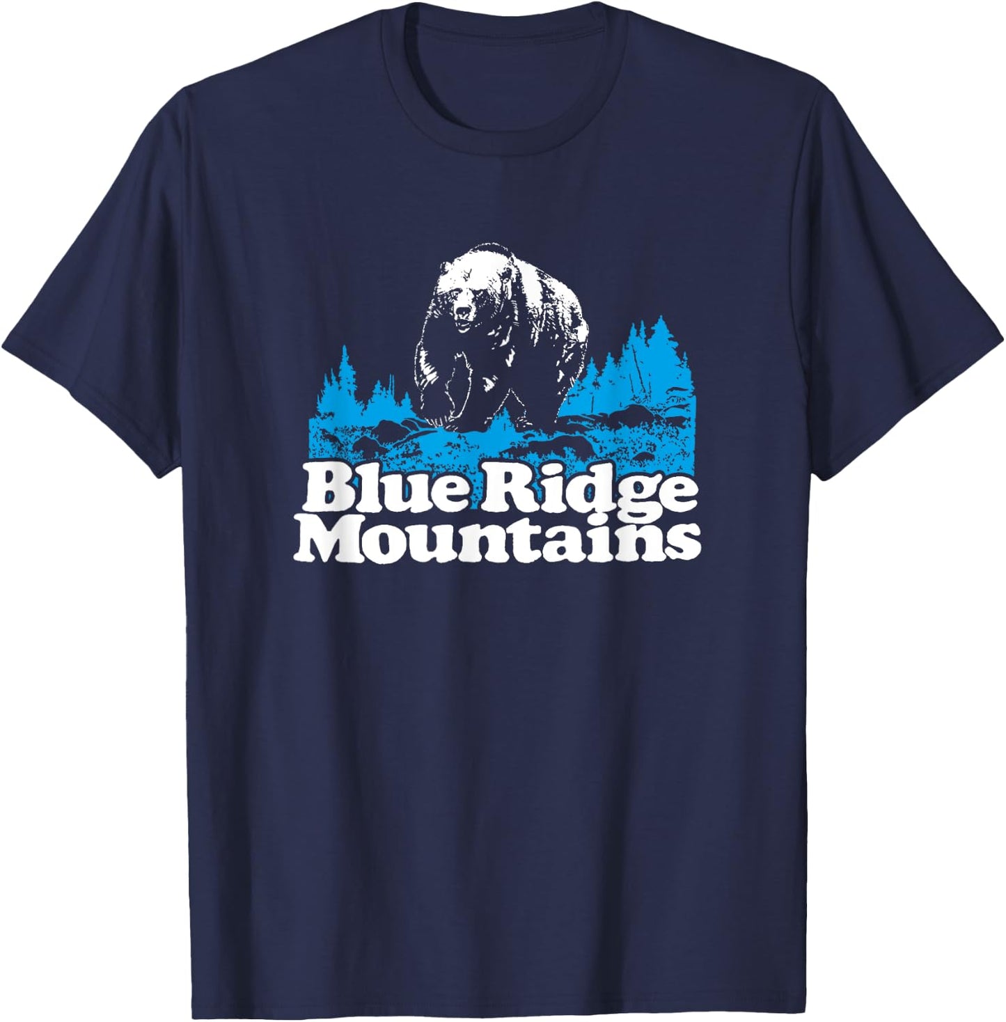 Blue Ridge Mountains National Park Bear T-Shirt - T-Shirt | Navy