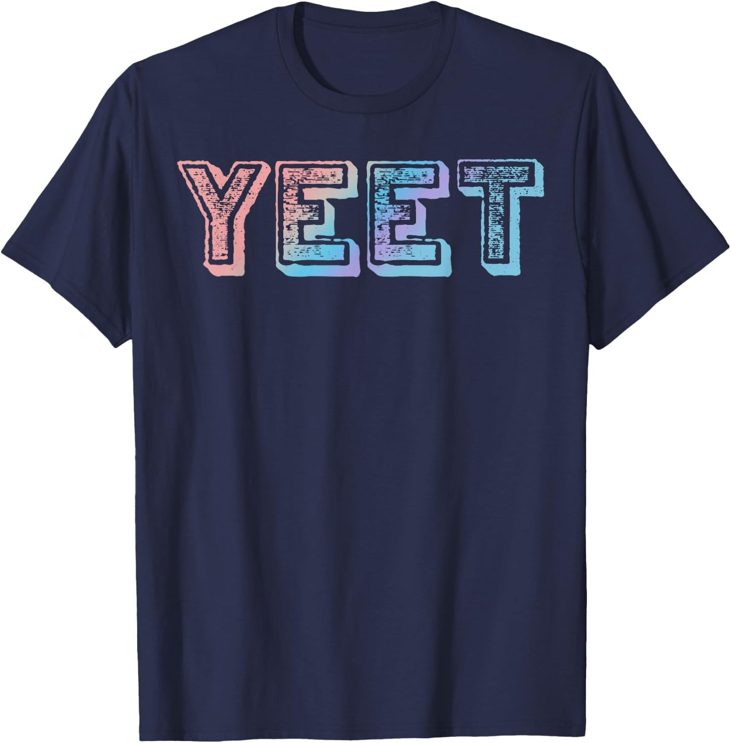 Yeet Yeet Yeet T-Shirt - T-Shirt | Navy