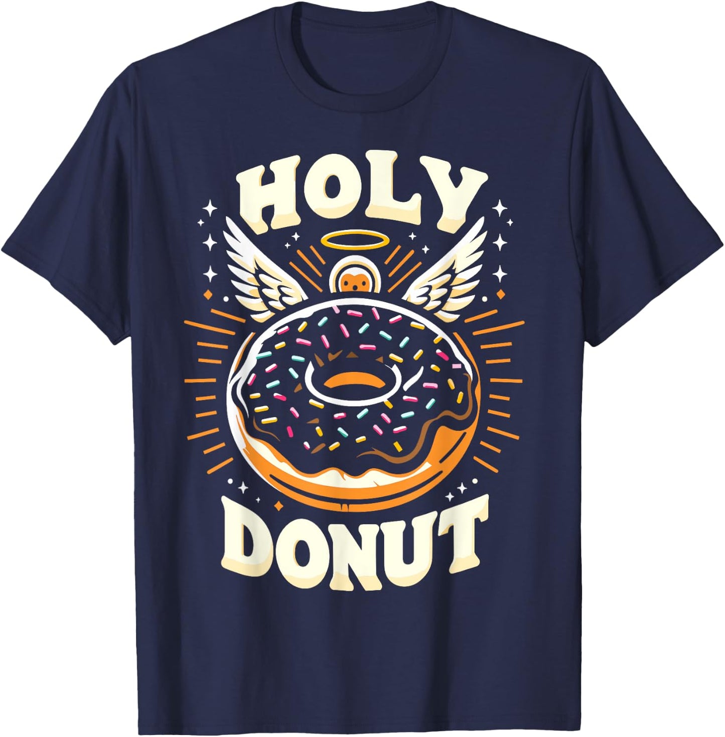 Holy Donut Christian For Donut Lovers Funny T-Shirt - T-Shirt | Navy