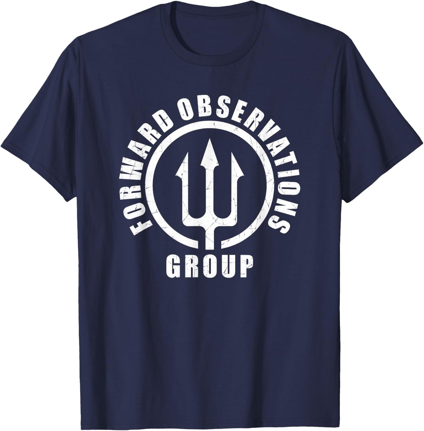 Forward Observations Group. Fog Trident Spear T-Shirt - T-Shirt | Navy