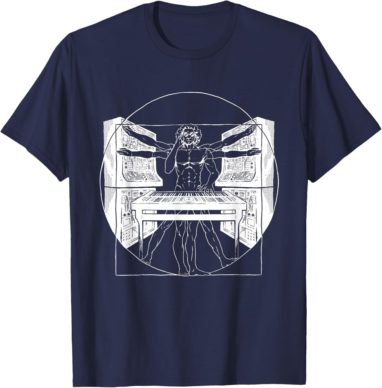 Synthesizer Synth Techno Music Cool Synthesizer T-Shirt - T-Shirt | Navy