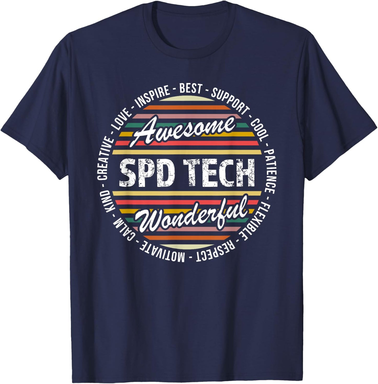 Sterile Processing Technician Shirt SPD Tech Week Gifts T-Shirt - T-Shirt | Navy