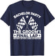 The Groom's Final Lap, Motorcycle Racing Bachelor Party T-Shirt - T-Shirt | Navy
