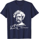 Mark Twain Old Gentleman Vintage Art T-Shirt - T-Shirt | Navy