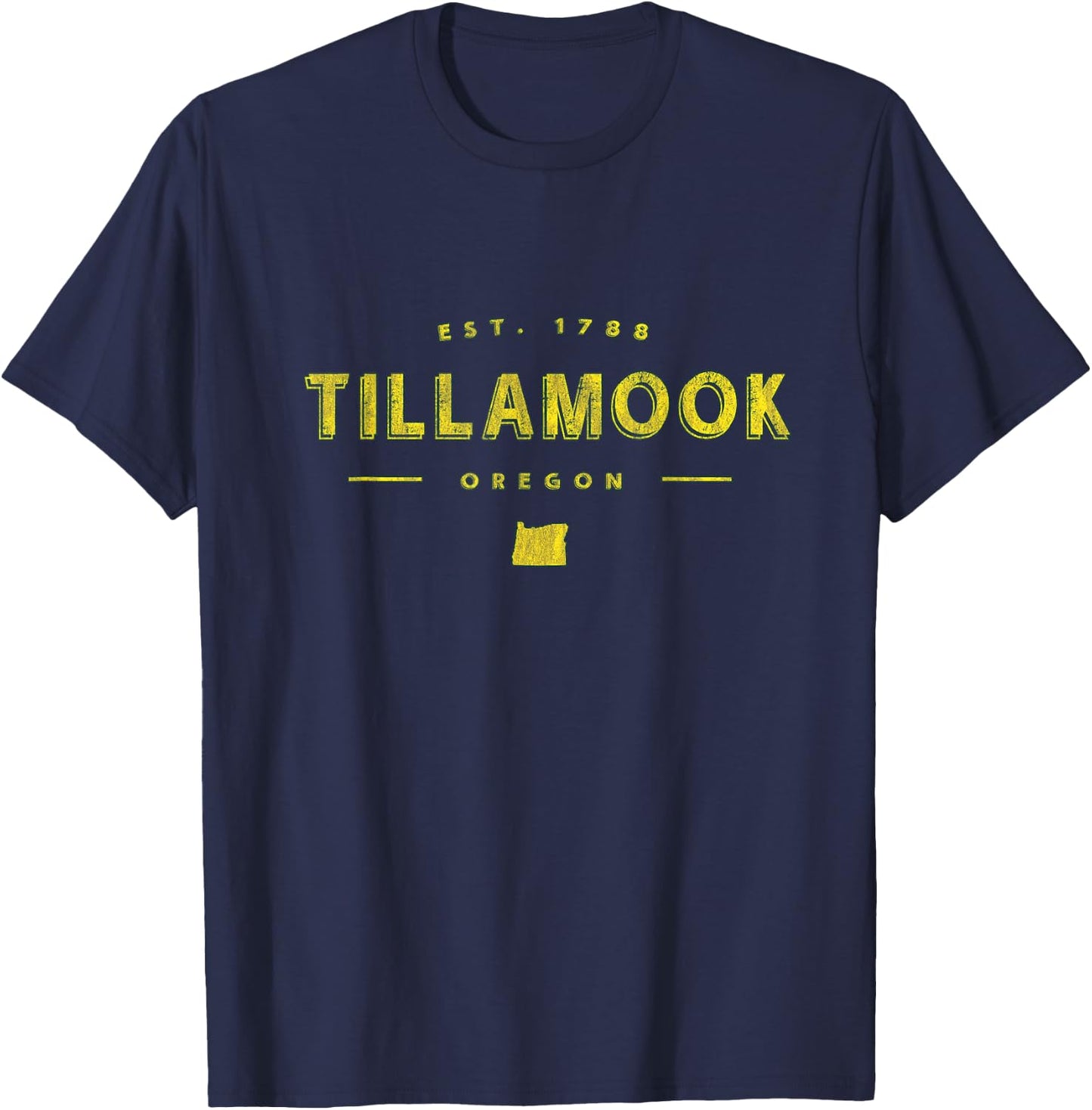Tillamook Oregon - Tillamook OR T-Shirt - T-Shirt | Navy