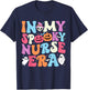 In My Spooky Nurse Era Cute Groovy Spooky Nurse Halloween T-Shirt - T-Shirt | Navy
