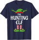 Hunting Elf Family Matching Group Christmas T-Shirt - T-Shirt | Navy