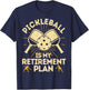 Funny Pickleball My Retirement Plan Vintage Women Player T-Shirt - T-Shirt | Navy