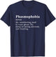 Phasmophobia Definition Paranormal Ghost Hunting T-Shirt - T-Shirt | Navy