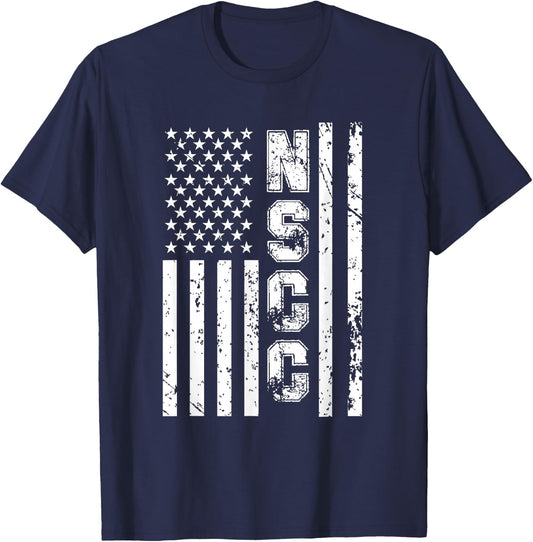 NSCC United States Naval Sea Cadet Corps American Flag T-Shirt - T-Shirt | Navy