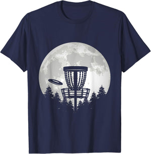 Disc Sport Moon Frolf Flying Disc Golf Player Disc Golf T-Shirt - T-Shirt | Navy