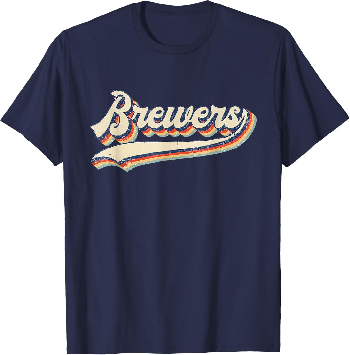 Brewers Name Retro Vintage Gift Women Boy Girl T-Shirt - T-Shirt | Navy