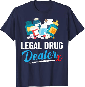 Nurse & Doctor -Adults Black Small T-Shirt - T-Shirt | Navy