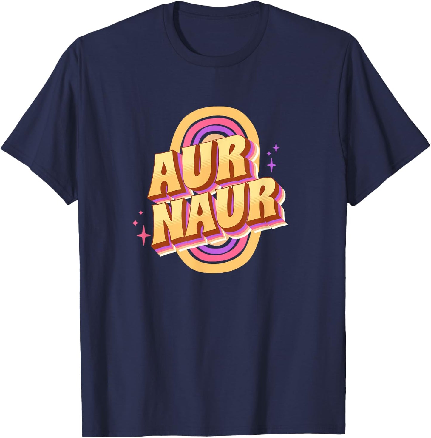Funny Aur Naur Australian Accent Oh No Aussie Slang Trend T-Shirt - T-Shirt | Navy