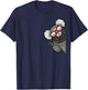 Marmoset Monkey With Sunglasses From Side T-Shirt - T-Shirt | Navy