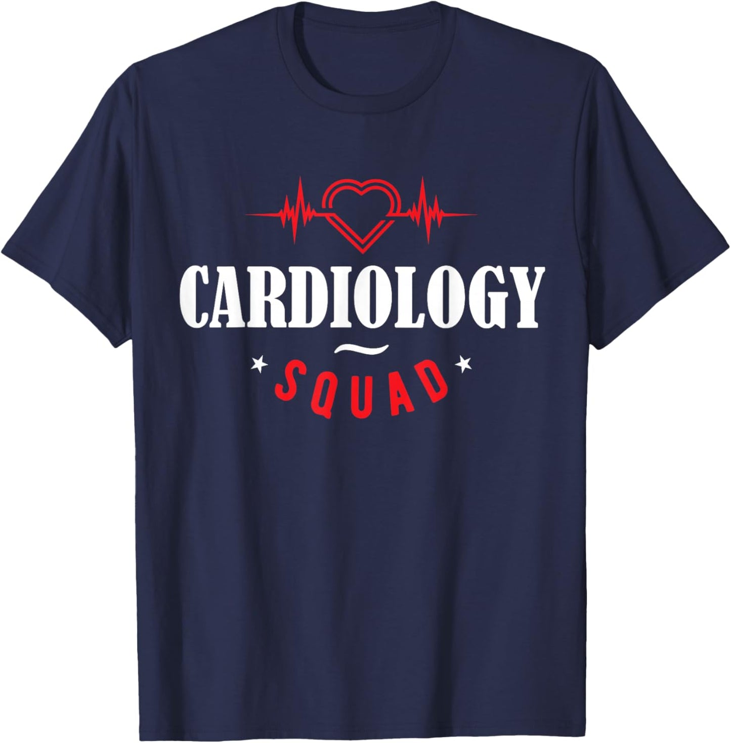 Cardiology Nurse Graphic - Cardiology Squad T-Shirt - T-Shirt | Navy