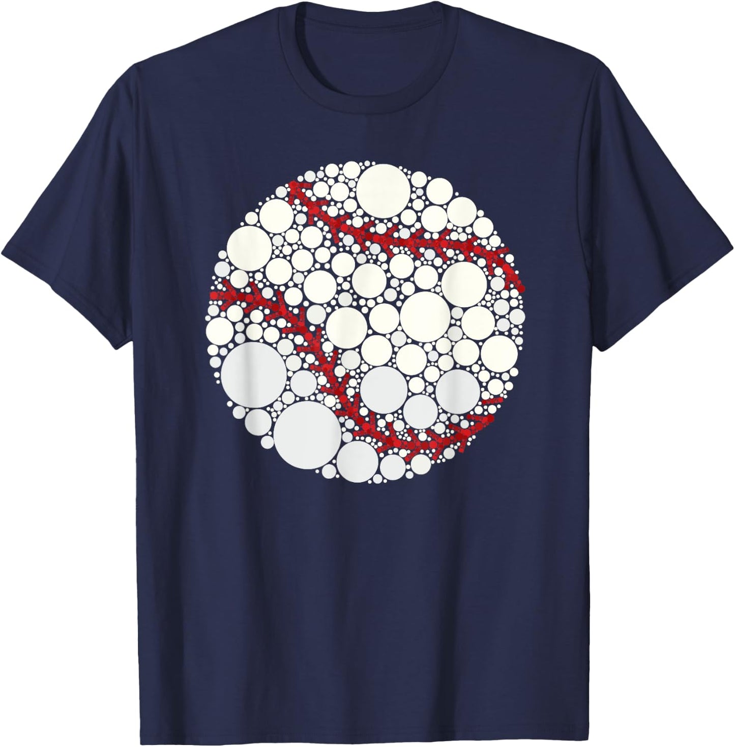International Dot Day Baseball Polka Dot Sports Art Kids T-Shirt - T-Shirt | Navy