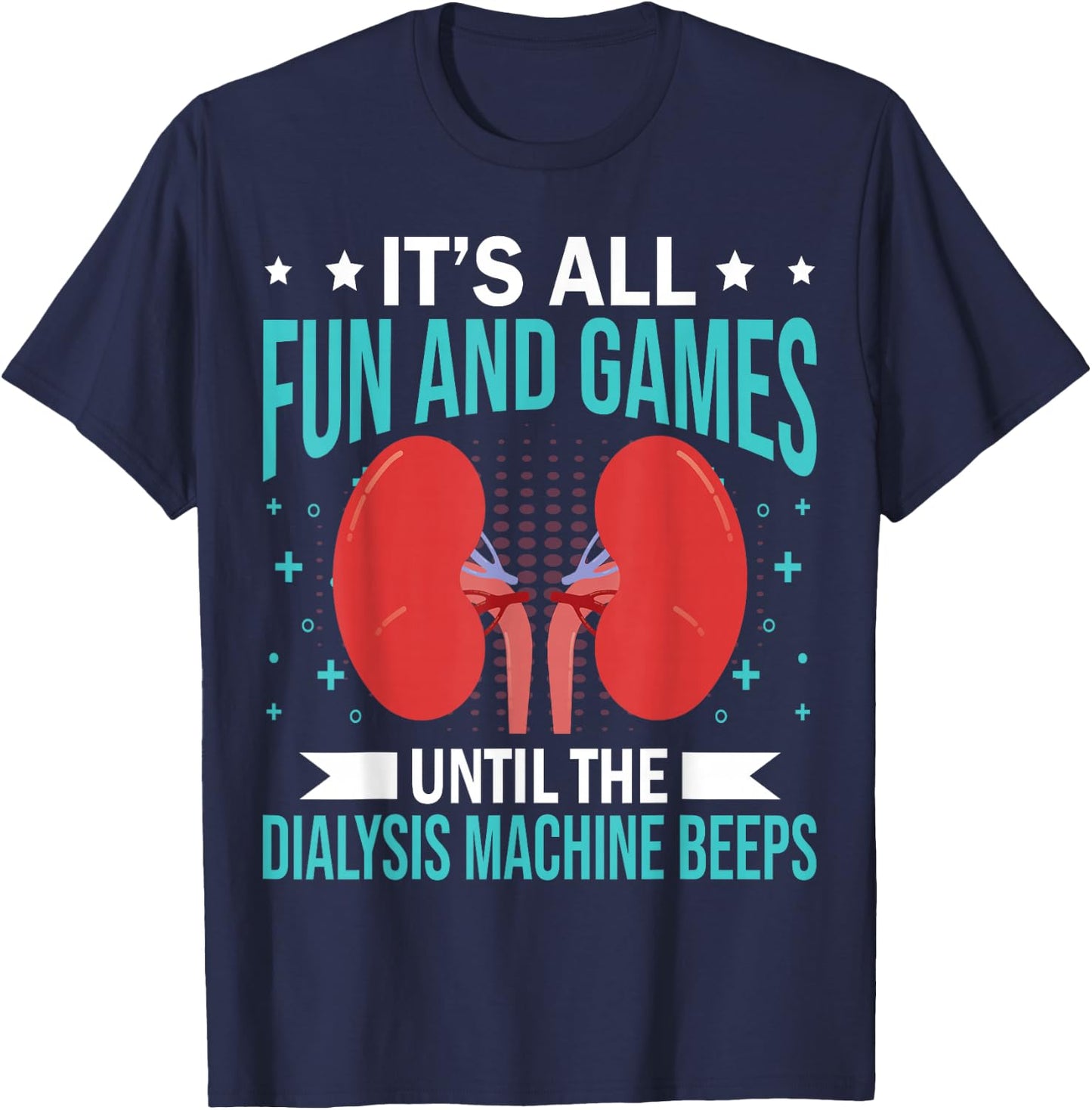 Renal Dialysis Nurse T-Shirt - T-Shirt | Navy